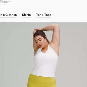 White tank top lulu lemon